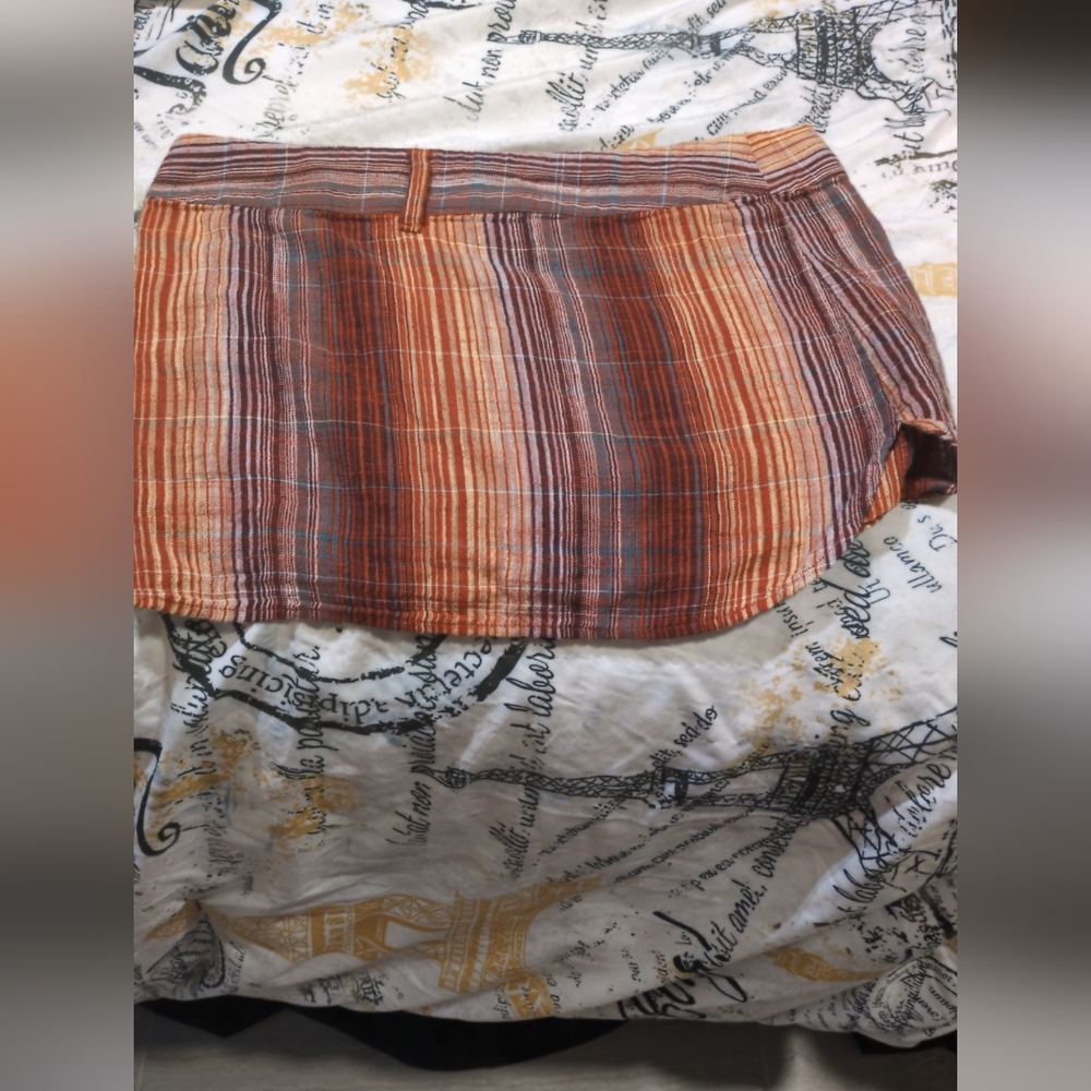 Free People Multicolor Striped Mini Skirt